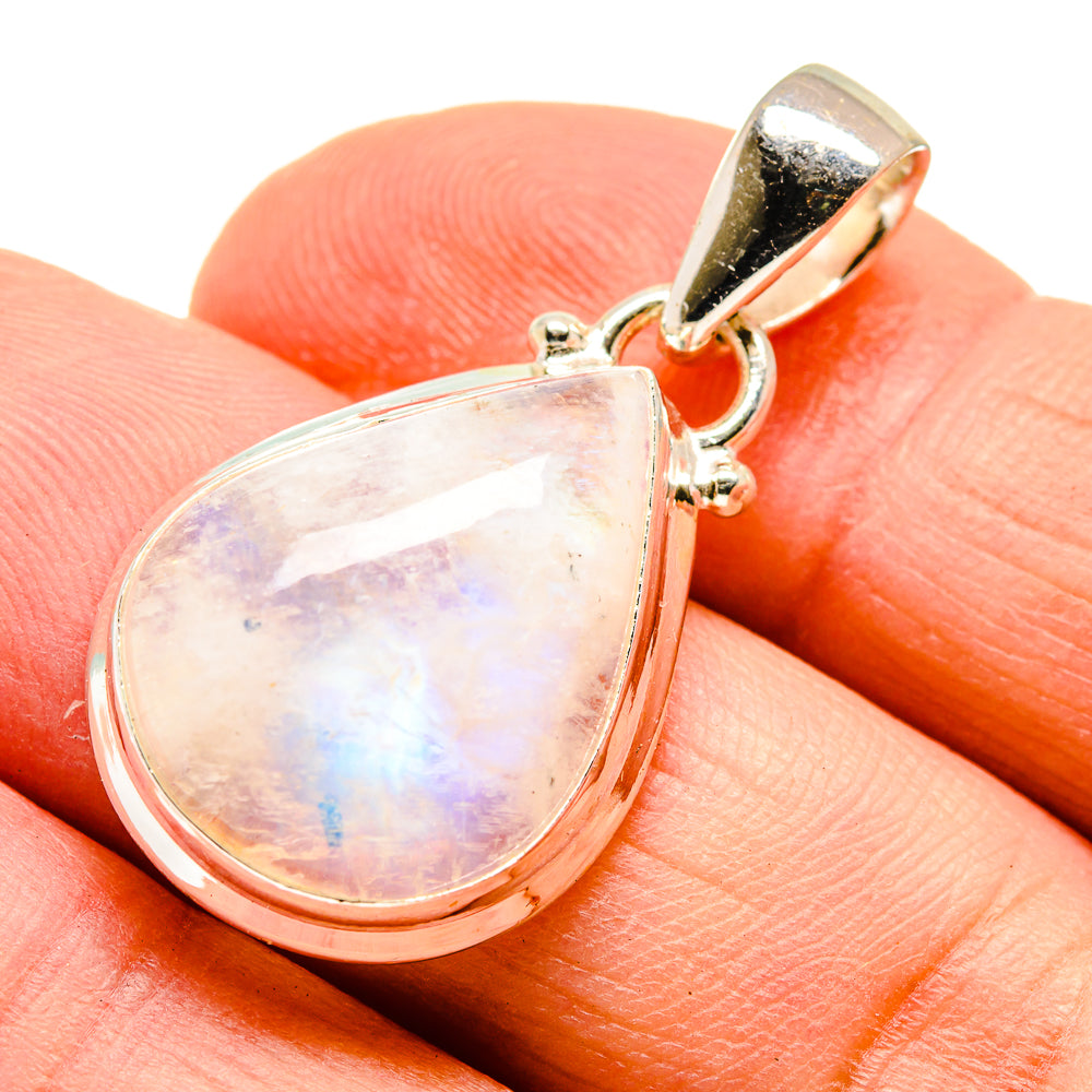 Rainbow Moonstone Pendants handcrafted by Ana Silver Co - PD739992