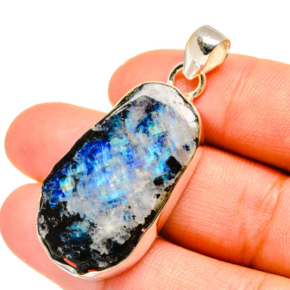 Rainbow Moonstone Pendants handcrafted by Ana Silver Co - PD7400