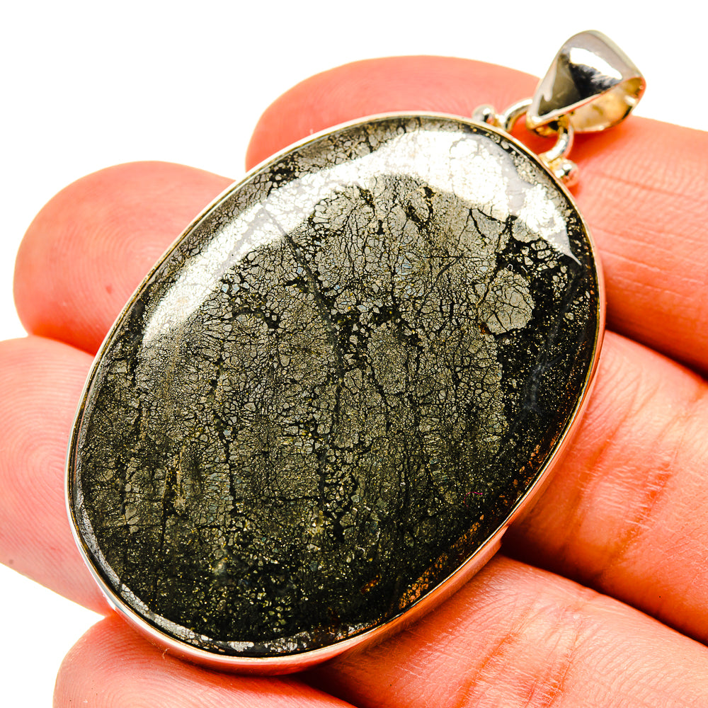 Feder Pyrite Pendants handcrafted by Ana Silver Co - PD740007