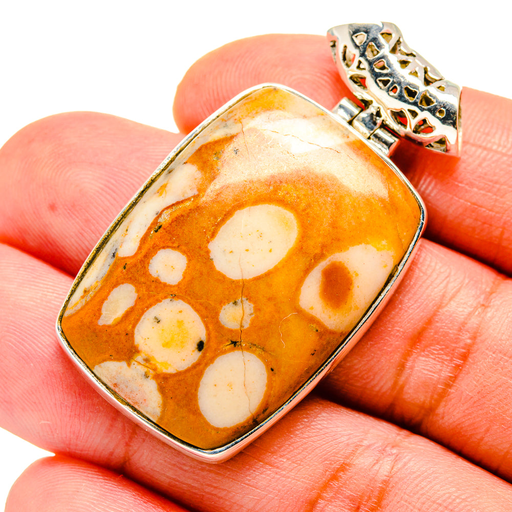Peanut Wood Jasper Pendants handcrafted by Ana Silver Co - PD740104