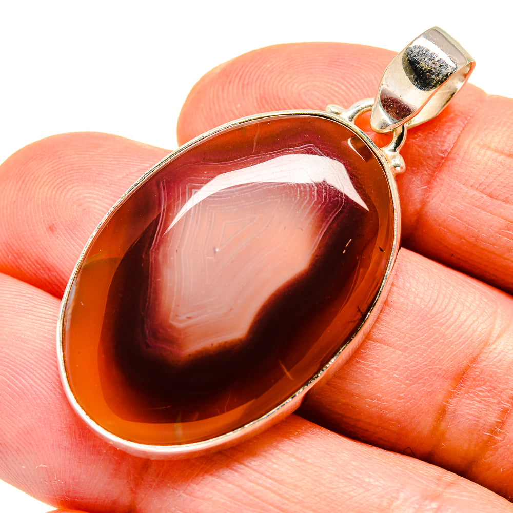Botswana Agate Pendants handcrafted by Ana Silver Co - PD740144
