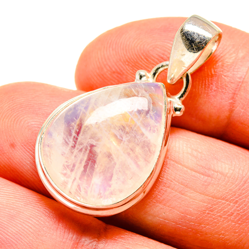 Rainbow Moonstone Pendants handcrafted by Ana Silver Co - PD740177