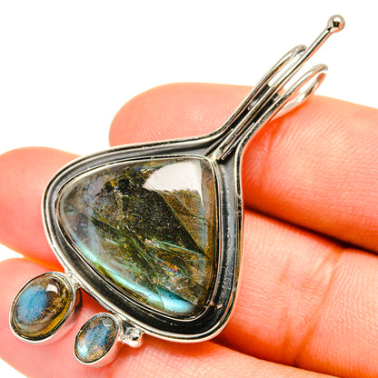 Labradorite Pendants handcrafted by Ana Silver Co - PD7402