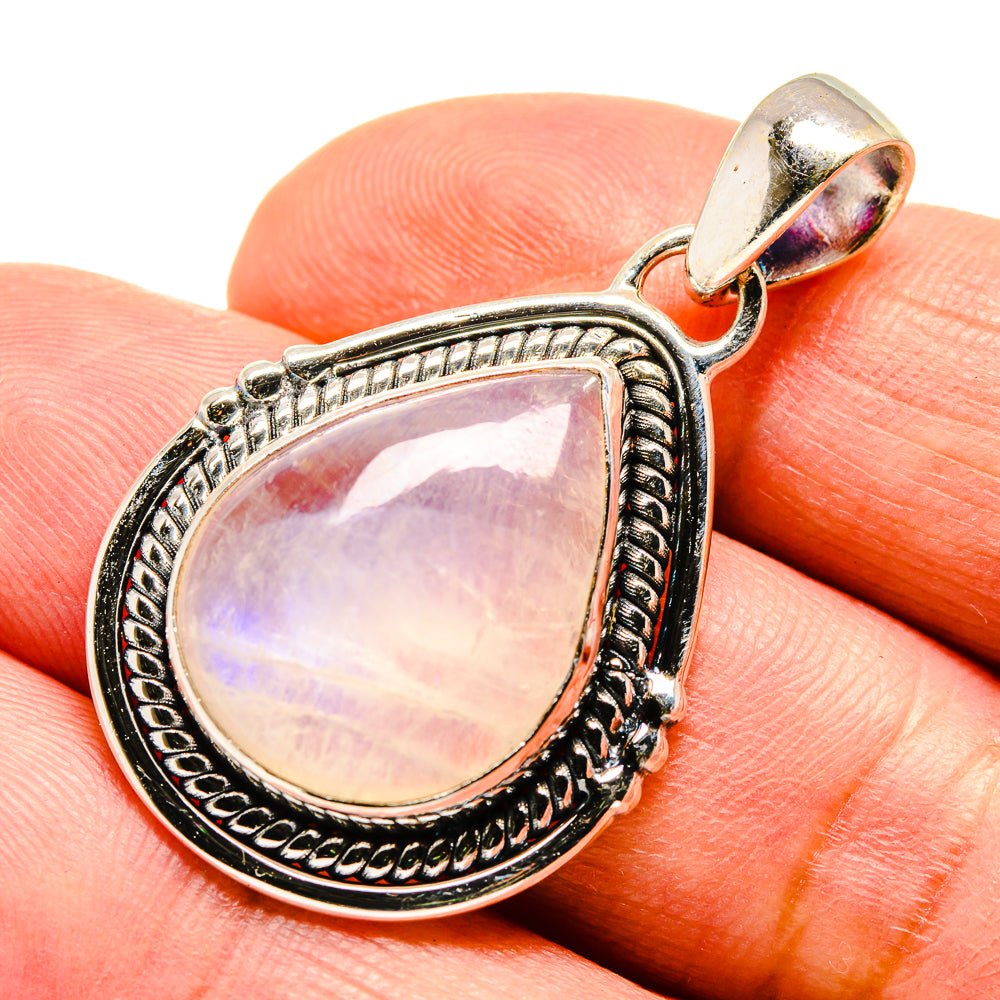 Rainbow Moonstone Pendants handcrafted by Ana Silver Co - PD740237