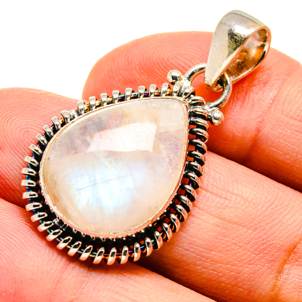 Rainbow Moonstone Pendants handcrafted by Ana Silver Co - PD740290