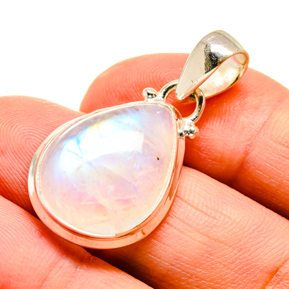 Rainbow Moonstone Pendants handcrafted by Ana Silver Co - PD740303
