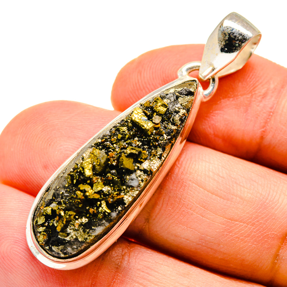 Pyrite Pendants handcrafted by Ana Silver Co - PD740332