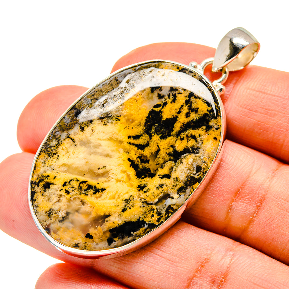 Plume Agate Pendants handcrafted by Ana Silver Co - PD740341