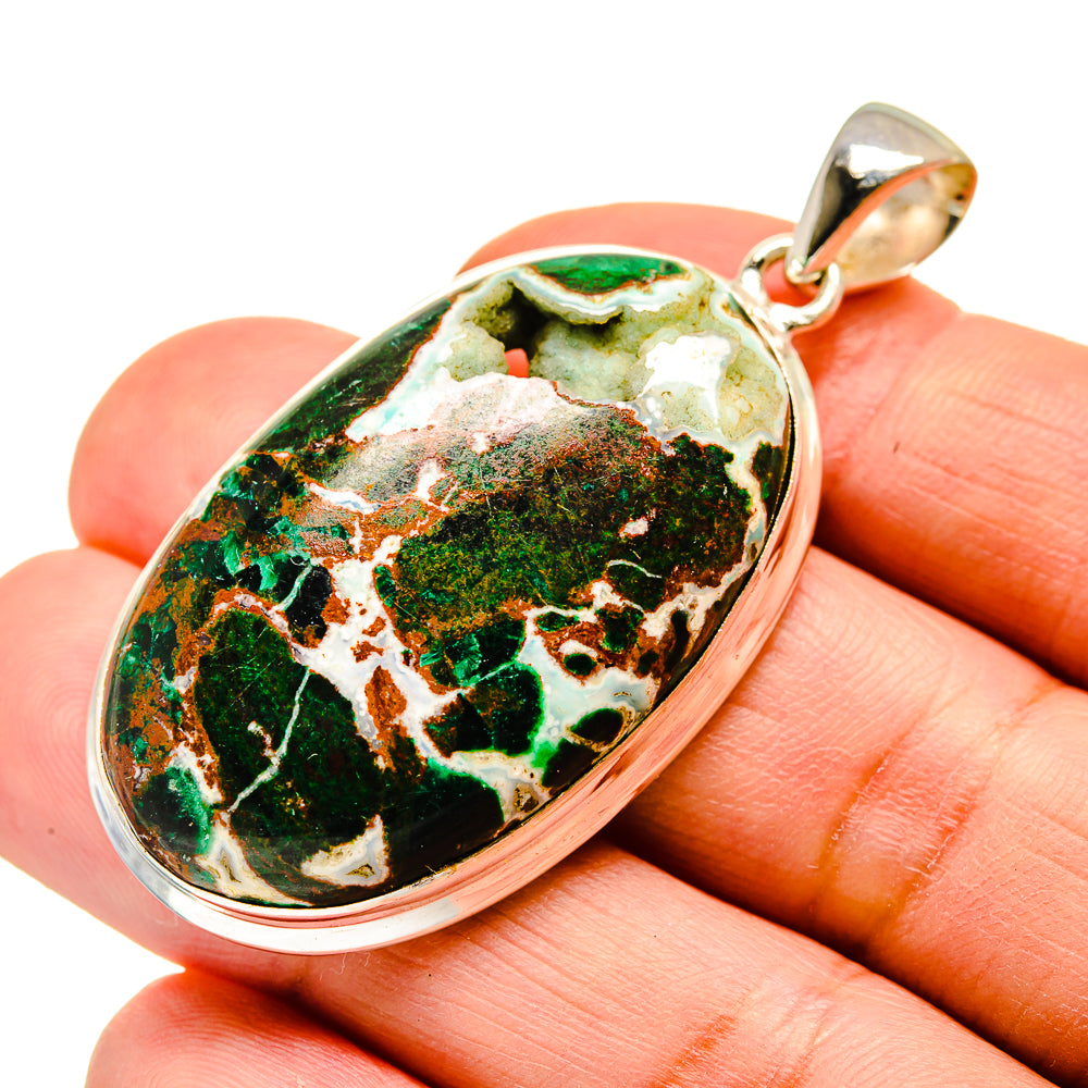 Chrysocolla Pendants handcrafted by Ana Silver Co - PD740346