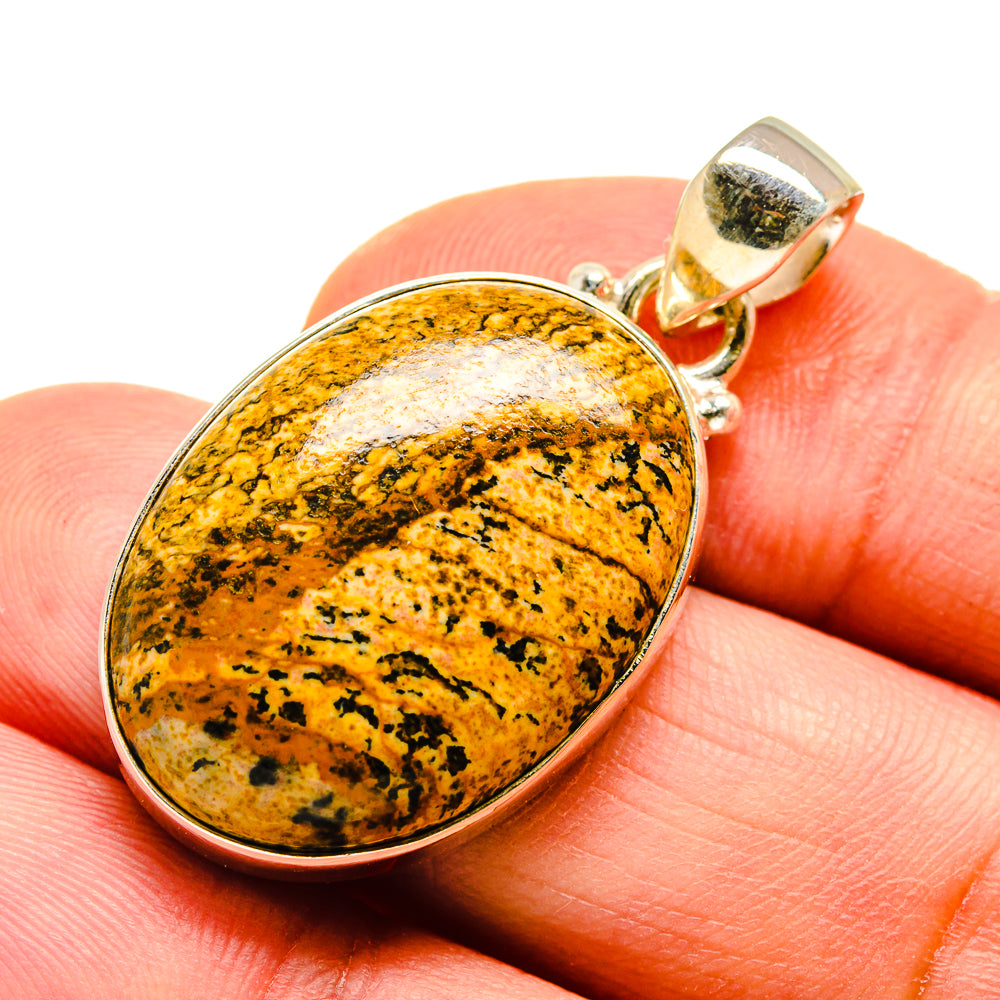 Picture Jasper Pendants handcrafted by Ana Silver Co - PD740376