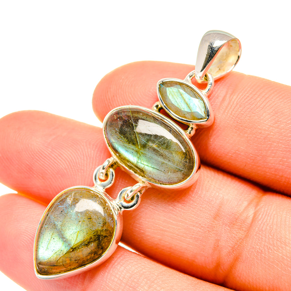Labradorite Pendants handcrafted by Ana Silver Co - PD7404
