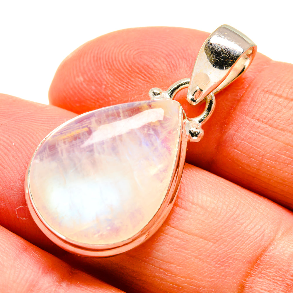 Rainbow Moonstone Pendants handcrafted by Ana Silver Co - PD740461