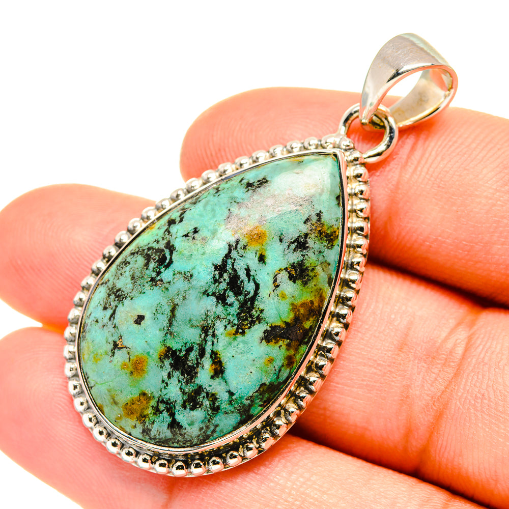 Tibetan Turquoise Pendants handcrafted by Ana Silver Co - PD7406