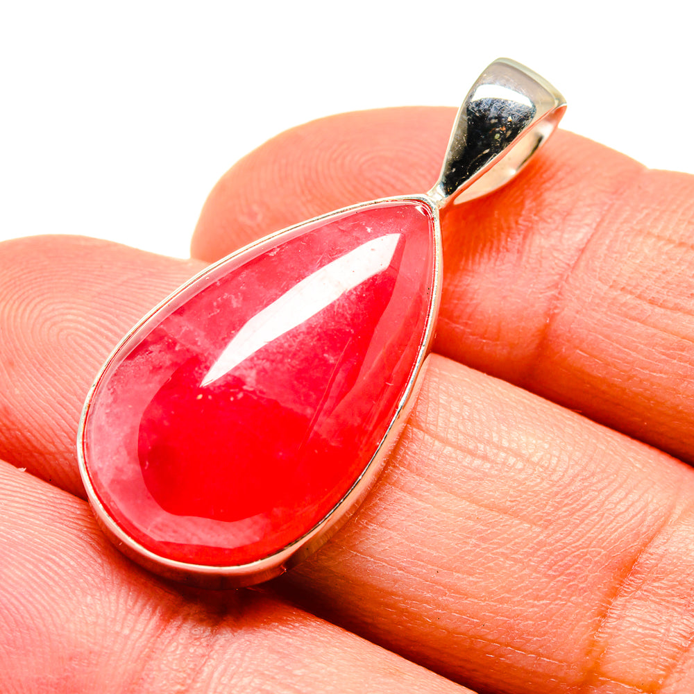 Pink Agate Pendants handcrafted by Ana Silver Co - PD740620