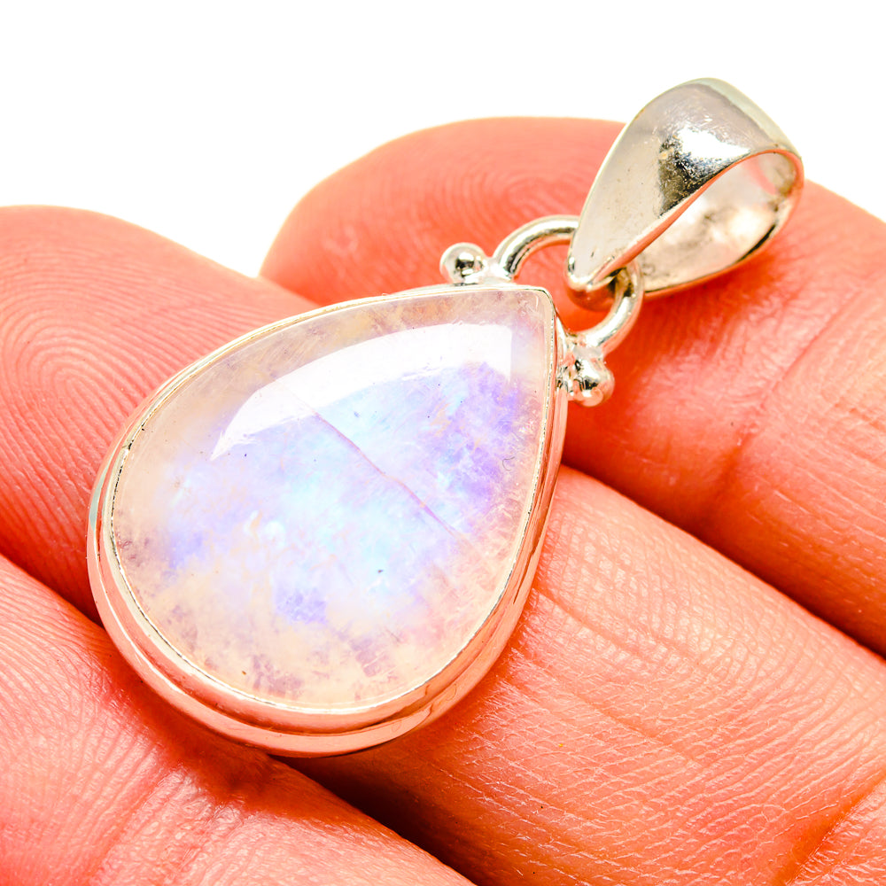 Rainbow Moonstone Pendants handcrafted by Ana Silver Co - PD740631