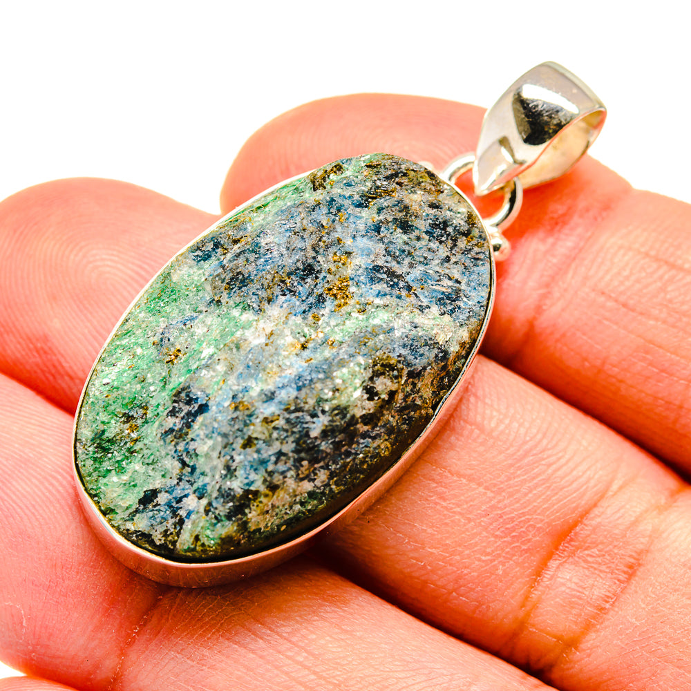 Green Fuchsite Crystal Pendants handcrafted by Ana Silver Co - PD740710