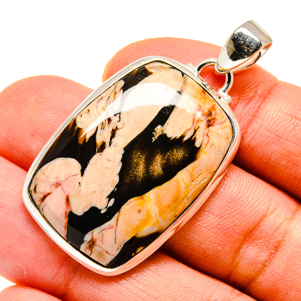 Peanut Wood Jasper Pendants handcrafted by Ana Silver Co - PD740717