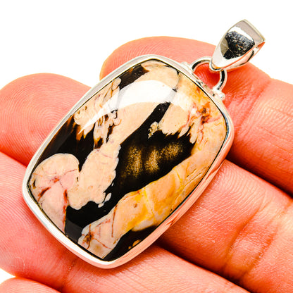 Peanut Wood Jasper Pendants handcrafted by Ana Silver Co - PD740717