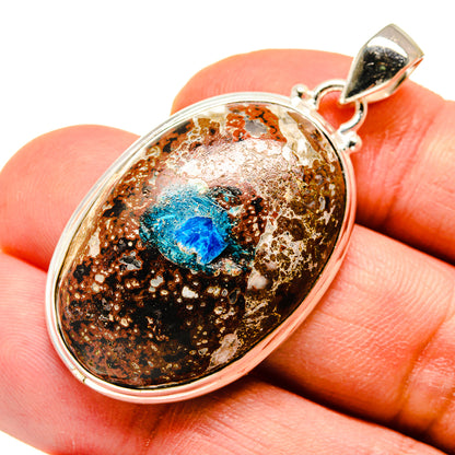 K2 Blue Azurite Pendants handcrafted by Ana Silver Co - PD740811