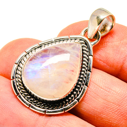Rainbow Moonstone Pendants handcrafted by Ana Silver Co - PD740828