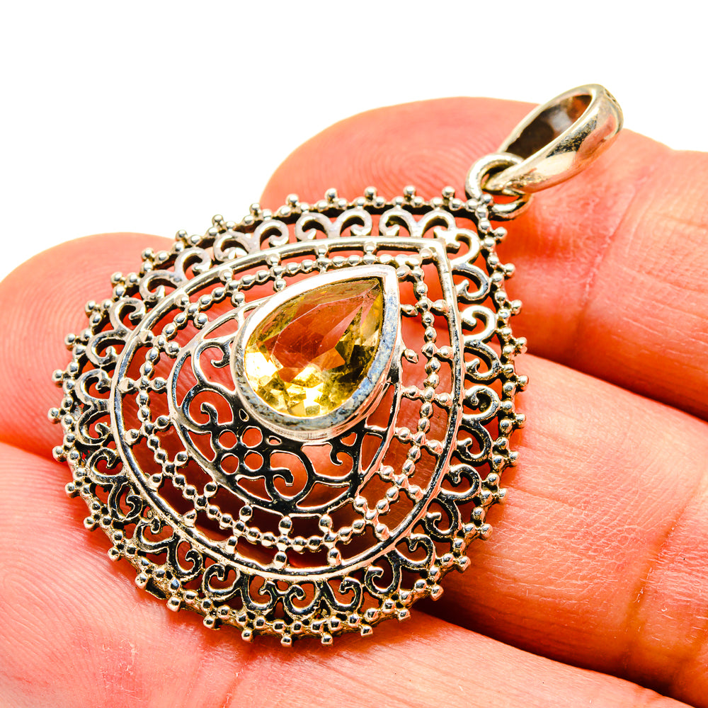 Citrine Pendants handcrafted by Ana Silver Co - PD741021