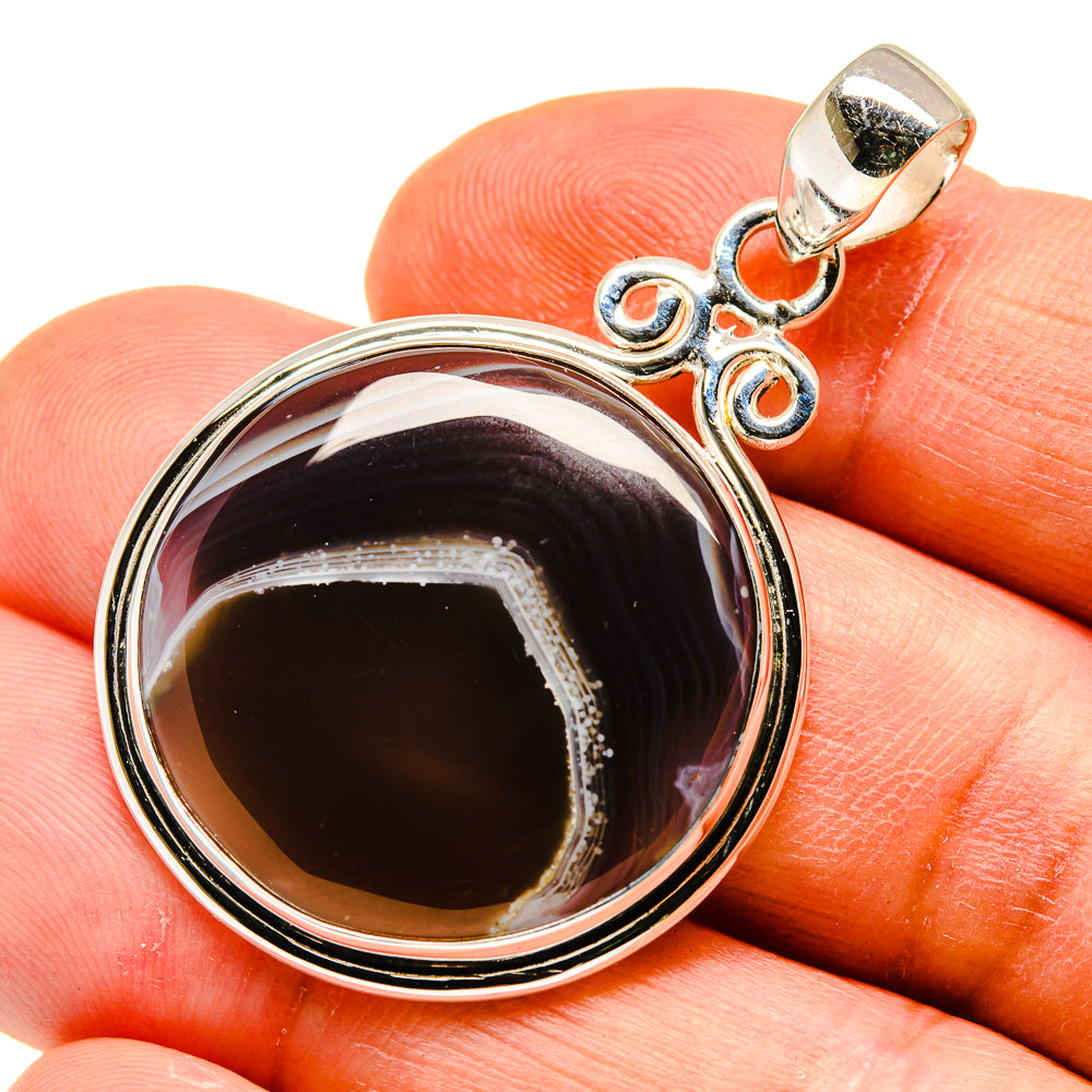 Botswana Agate Pendants handcrafted by Ana Silver Co - PD741120