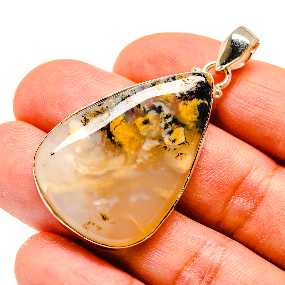 Plume Agate Pendants handcrafted by Ana Silver Co - PD741271