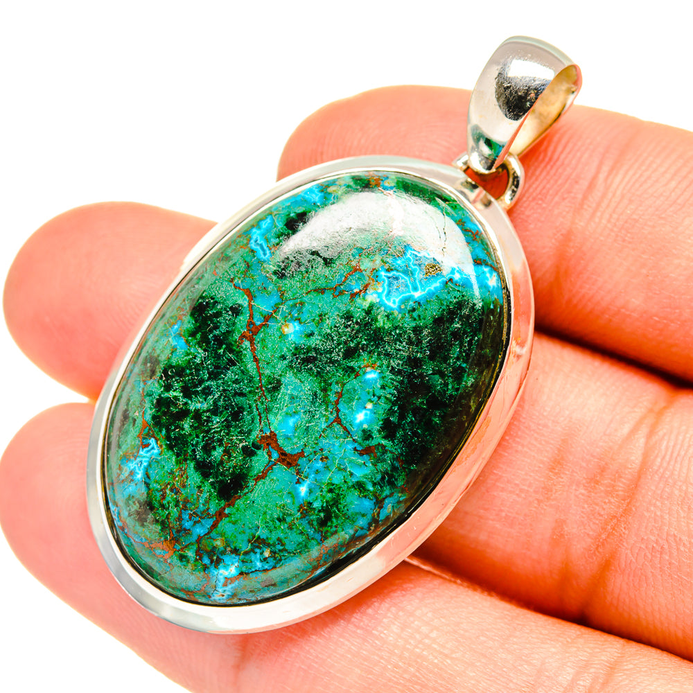 Chrysocolla Pendants handcrafted by Ana Silver Co - PD7413