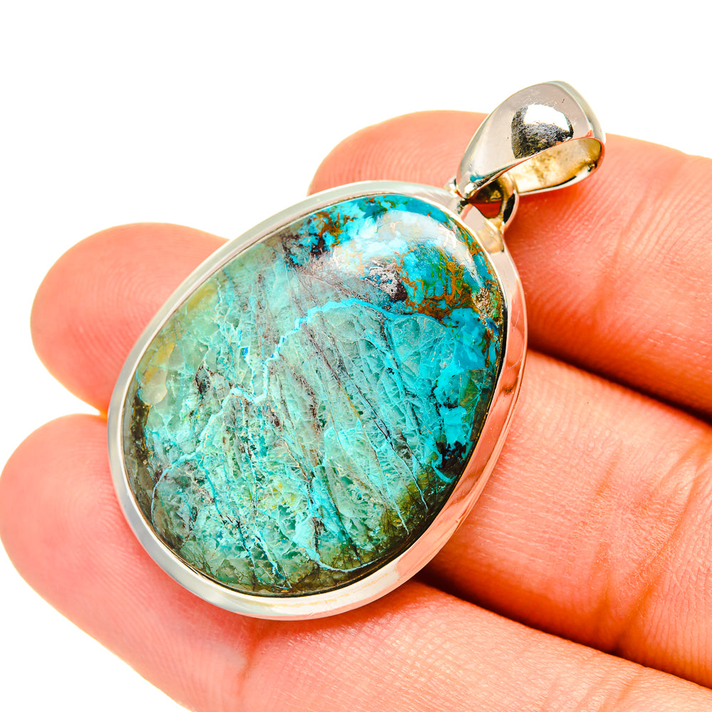 Chrysocolla Pendants handcrafted by Ana Silver Co - PD7415