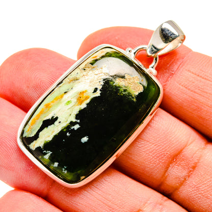 Australian Green Opal Pendants handcrafted by Ana Silver Co - PD741526