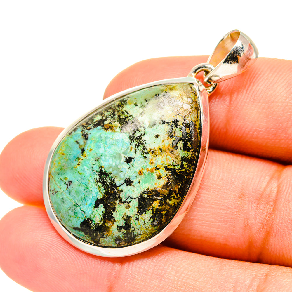 Tibetan Turquoise Pendants handcrafted by Ana Silver Co - PD7416