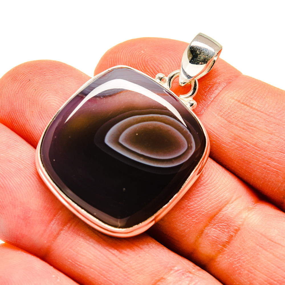 Botswana Agate Earrings handcrafted by Ana Silver Co - PD741686