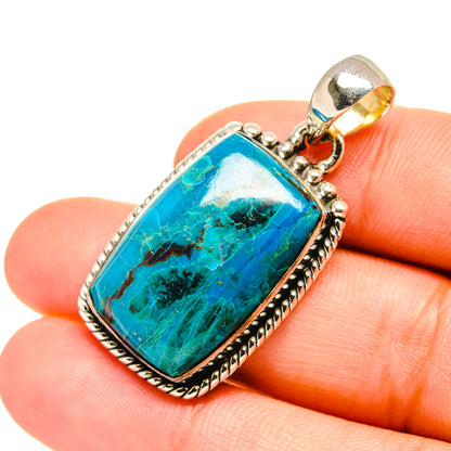 Chrysocolla Pendants handcrafted by Ana Silver Co - PD7418