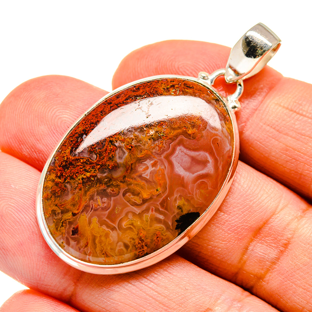Crazy Lace Agate Pendants handcrafted by Ana Silver Co - PD741828