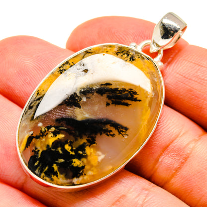 Plume Agate Pendants handcrafted by Ana Silver Co - PD741890