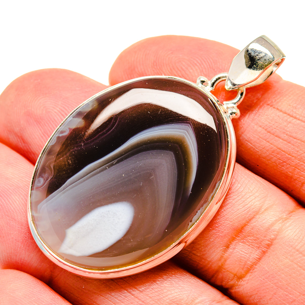 Botswana Agate Pendants handcrafted by Ana Silver Co - PD741903