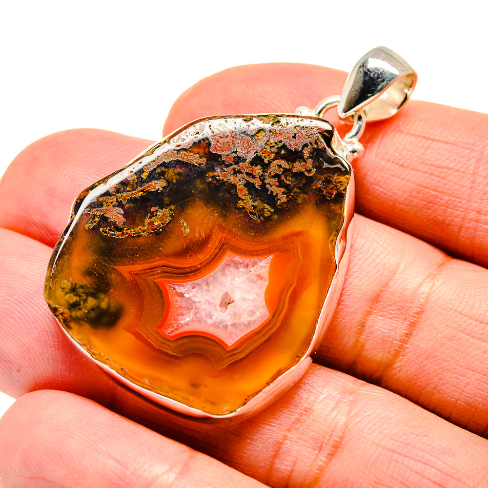 Agate Slice Pendants handcrafted by Ana Silver Co - PD741956