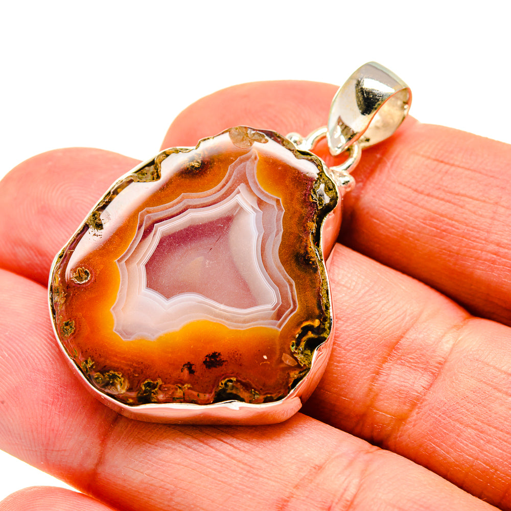 Agate Slice Pendants handcrafted by Ana Silver Co - PD742053