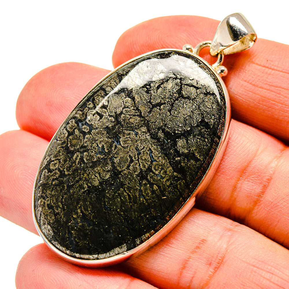 Feder Pyrite Pendants handcrafted by Ana Silver Co - PD742082