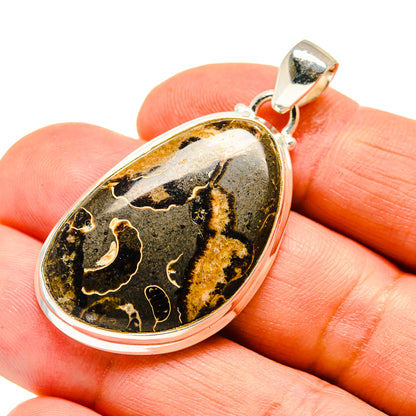 Marston Marble Fossil Pendants handcrafted by Ana Silver Co - PD742170
