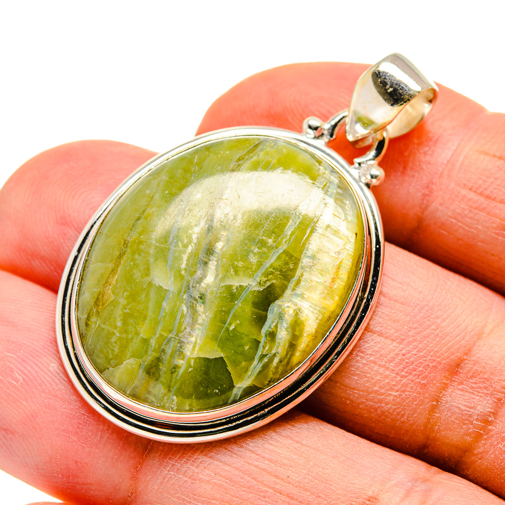 Serpentine Stone Pendants handcrafted by Ana Silver Co - PD742218