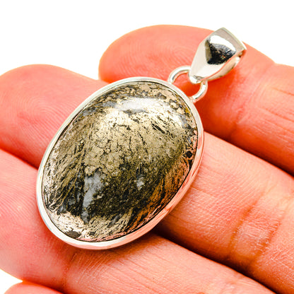 Feder Pyrite Pendants handcrafted by Ana Silver Co - PD742226