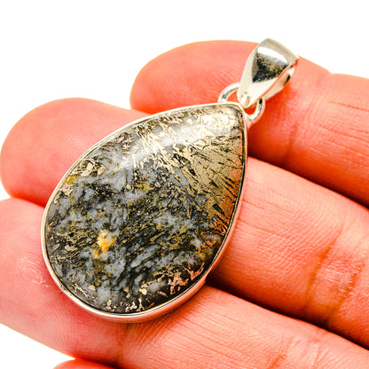 Feder Pyrite Pendants handcrafted by Ana Silver Co - PD742301