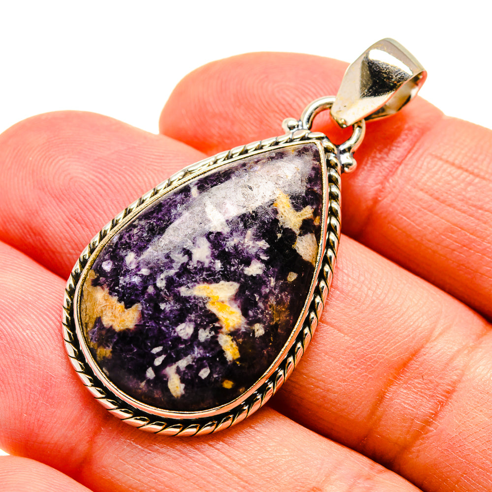 Lepidolite Pendants handcrafted by Ana Silver Co - PD742352