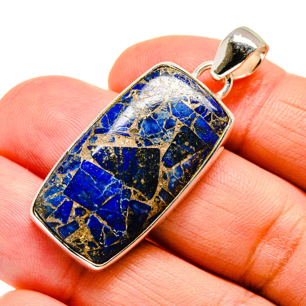 Copper Lapis Lazuli Pendants handcrafted by Ana Silver Co - PD742355