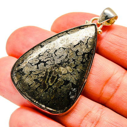 Feder Pyrite Pendants handcrafted by Ana Silver Co - PD742432
