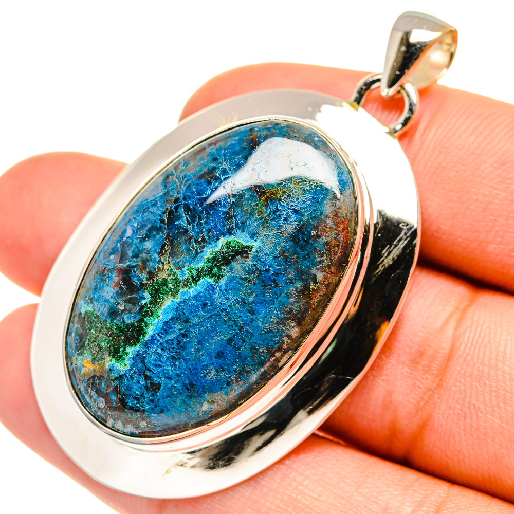 Chrysocolla Pendants handcrafted by Ana Silver Co - PD7426