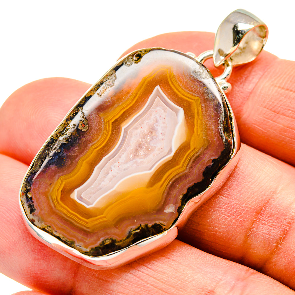 Agate Slice Pendants handcrafted by Ana Silver Co - PD742617