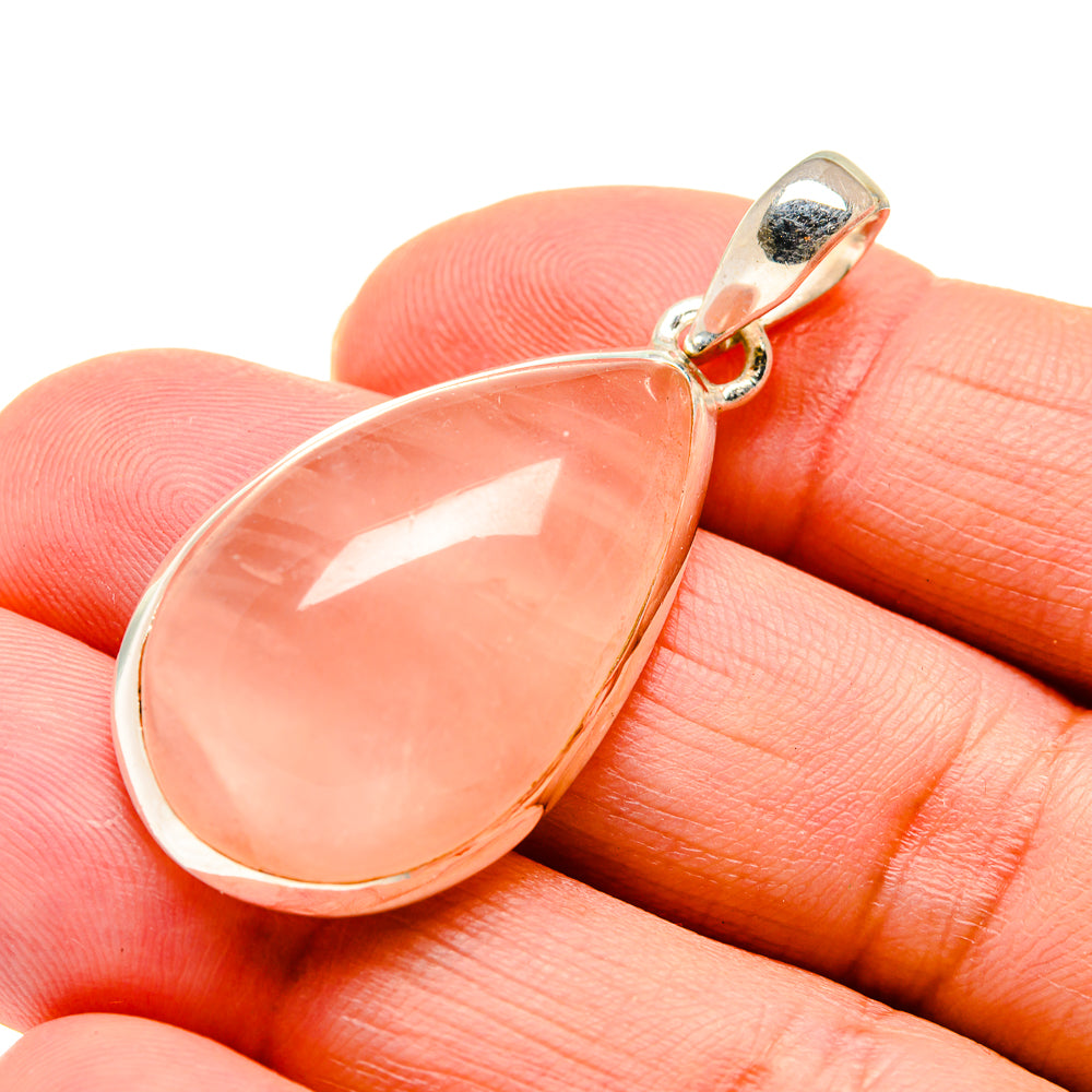 Rose Quartz Pendants handcrafted by Ana Silver Co - PD742692