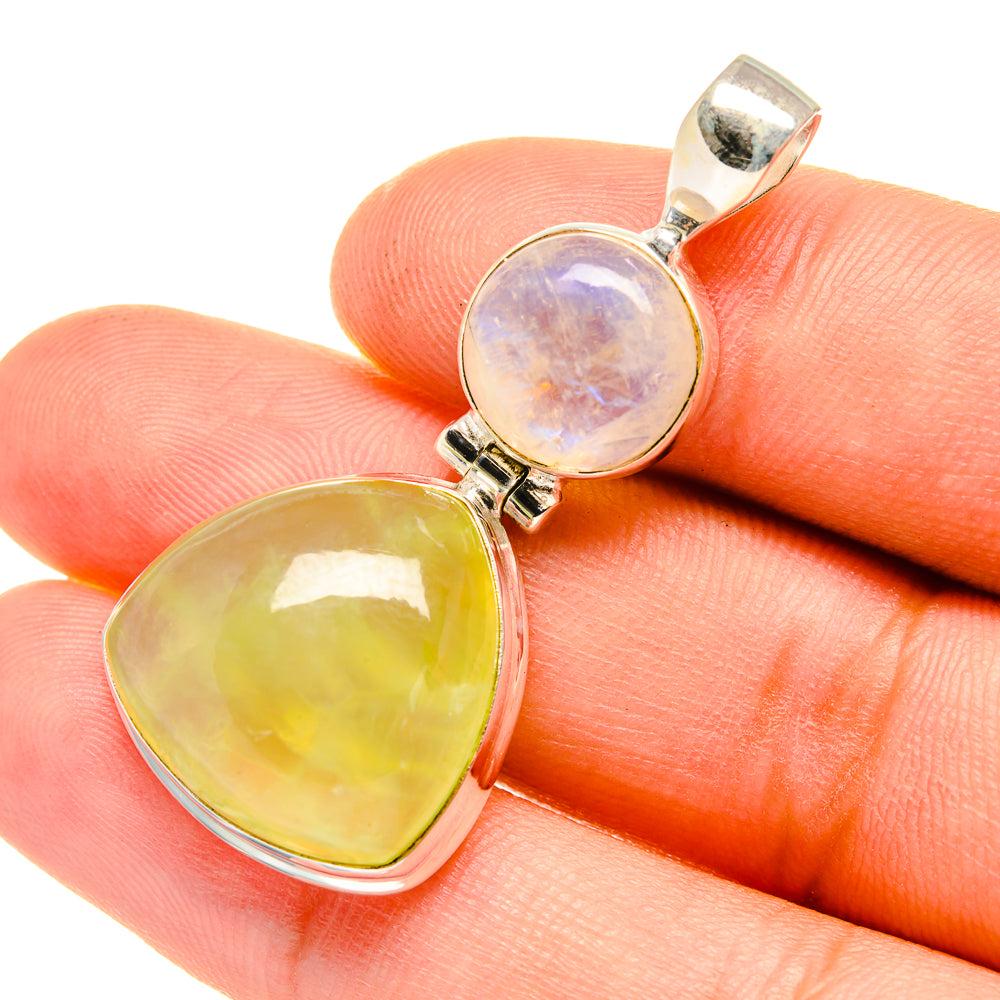 Prehnite Pendants handcrafted by Ana Silver Co - PD7427